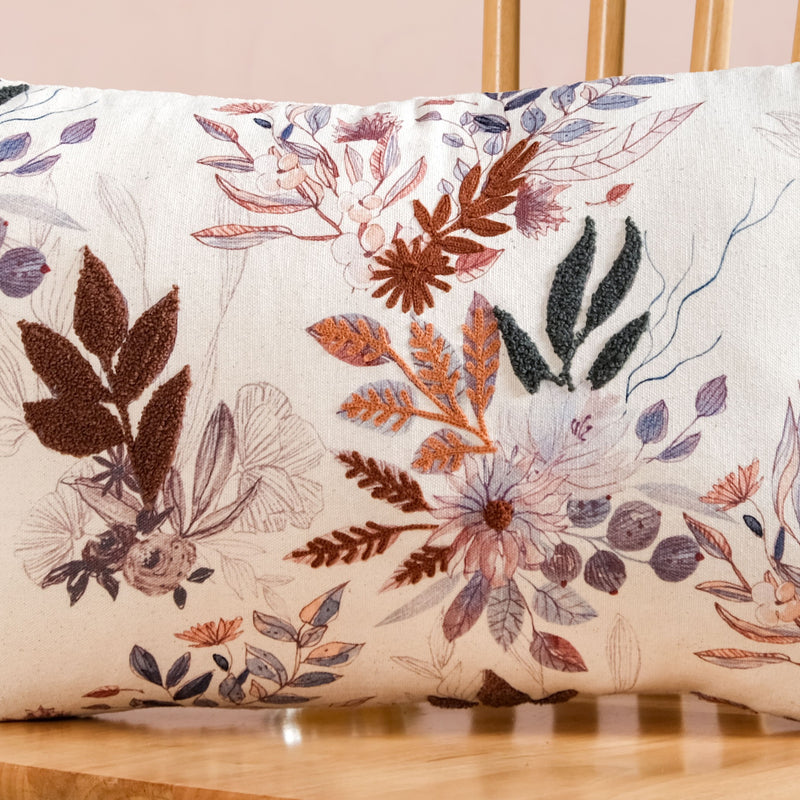 Floral Meadow Cotton Cushion Cover