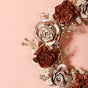 Sustainable Flower Wreath Garland Brown & Beige