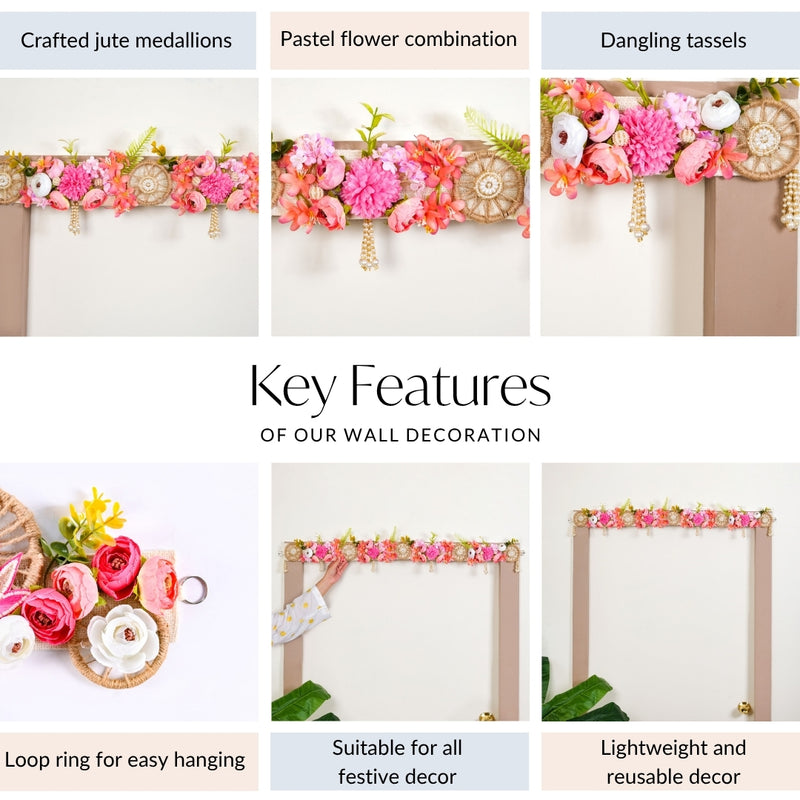 Flower And Pearls Decorative Toran