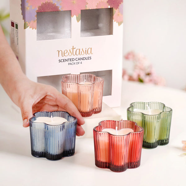 Four Seasons Of Scents Fragrant Candles Gift Set Of 4