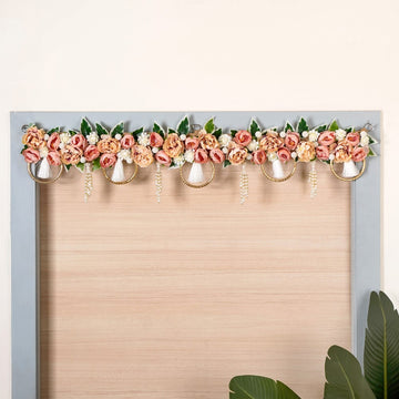 Doorway Flower Toran- Artificial Toran, Multicolour Flower Toran, Decorative Doorway Flowers, Multicolour Toran Decor
