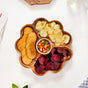 3 Compartment Snack Platter With Dip Bowl