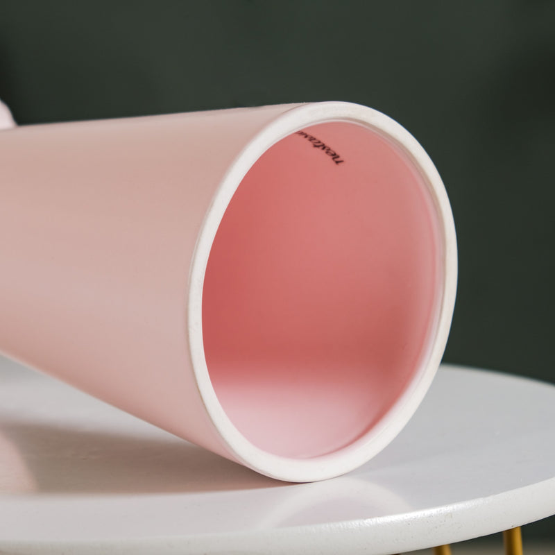 Scandi Pedestal Floor Vase Pink