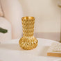 Luxe Textured Golden Flower Vase