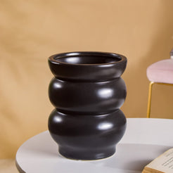 Tier Design Ceramic Vase Black