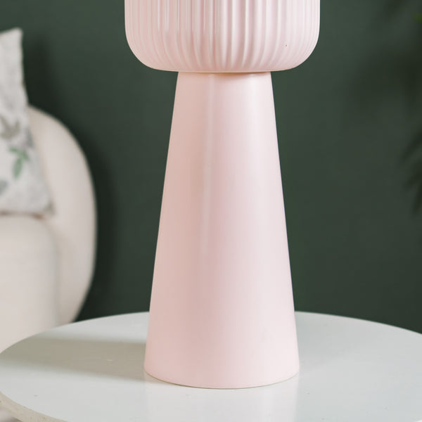 Scandi Pedestal Floor Vase Pink