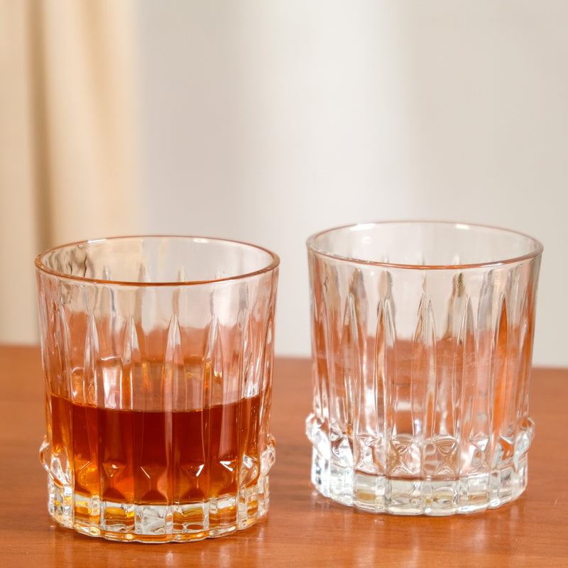 Fluted Jewel Premium Scotch Glass Large Set Of 6 350ml