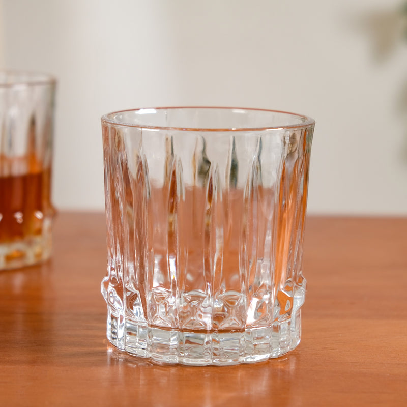 Fluted Jewel Premium Scotch Glass Large Set Of 6 350ml