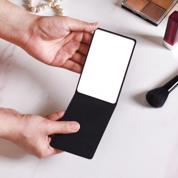 Foldable Compact Mirror Black