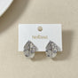 Foliage Stud Earrings Silver