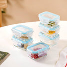 Set Of 6 Airtight Small Containers With Clip Locks 150ml