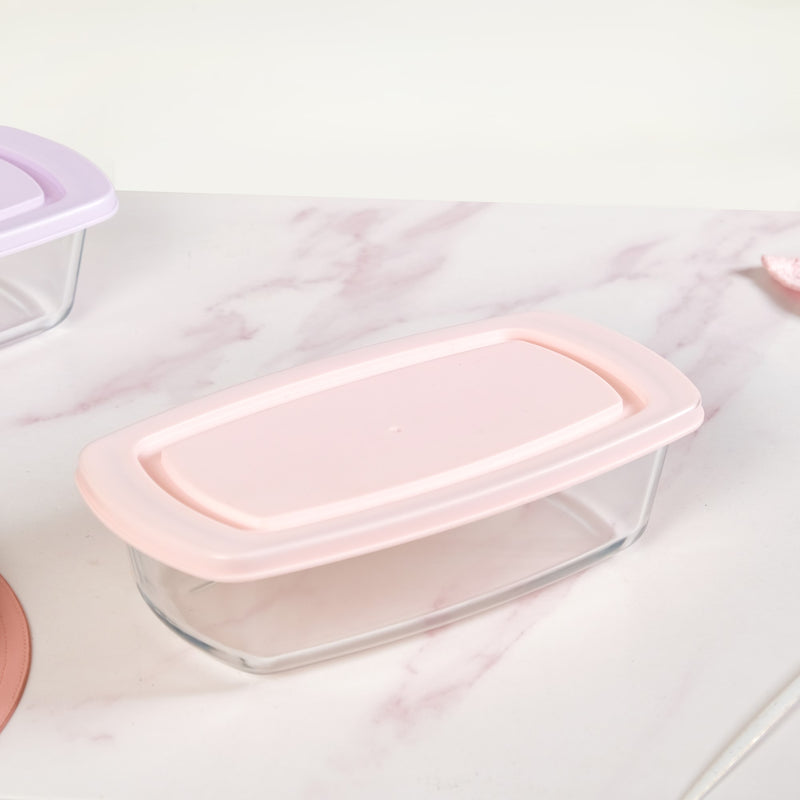 Set Of 2 Borosilicate Bread Baking Tray 1500ml