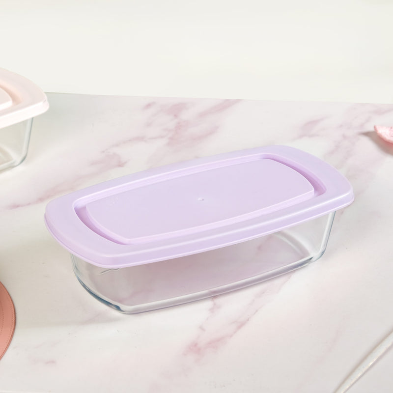 Set Of 2 Borosilicate Bread Baking Tray 1500ml