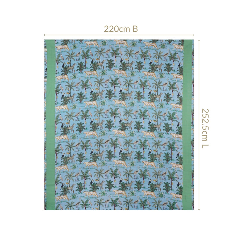 Forest Frolic Quilted Cotton Bedcover 250x220cm