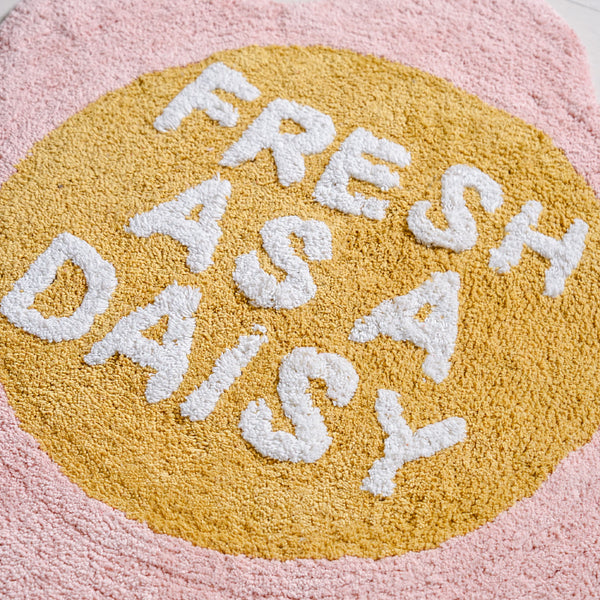 Fresh As A Daisy Anti Slip Cotton Floor Mat 72cm