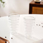 Transparent Borosilicate Drinking Glass Set Of 2 375ml