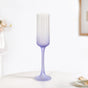 Frosted Ombre Champagne Glass Lavender 200ml