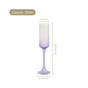 Frosted Ombre Champagne Glass Lavender 200ml
