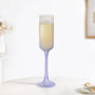 Frosted Ombre Champagne Glass Lavender 200ml