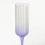 Frosted Ombre Champagne Glass Lavender 200ml