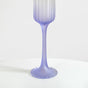 Frosted Ombre Champagne Glass Lavender 200ml
