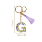 Resin Art G Alphabet Keychain