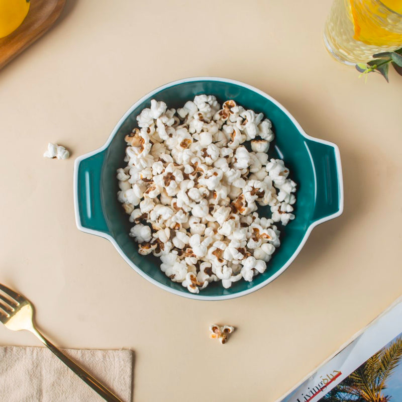 Ceramic Baking Pot Green Small 400ml