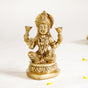 Laxmi And Ganesh Pure Brass Statue Set Of 2 11cm