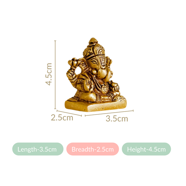 Ganpati Bappa Murti Showpiece 4cm