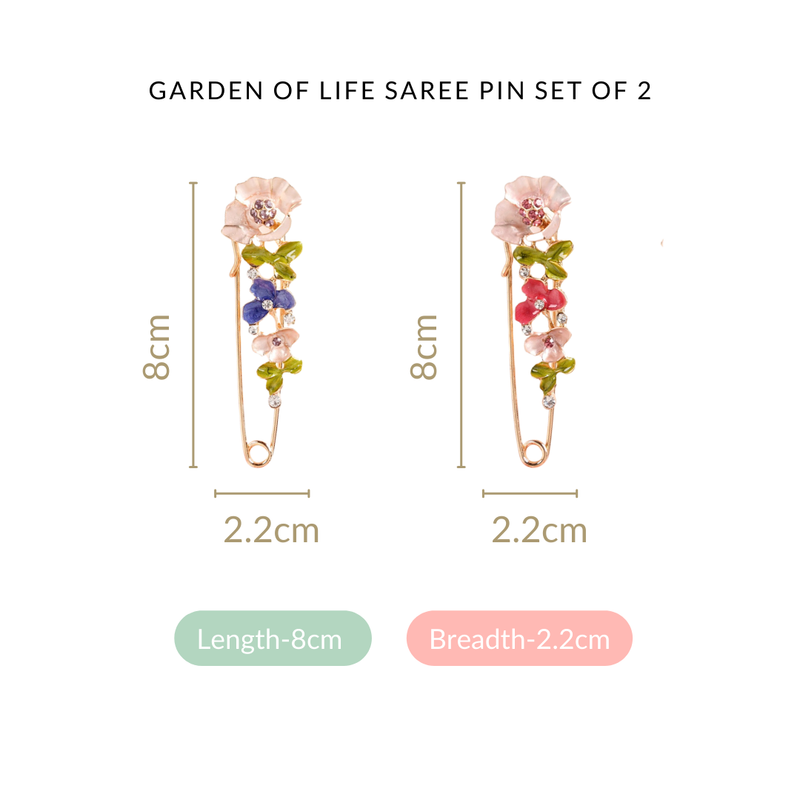 Garden Of Life Saree Pin Set of 2