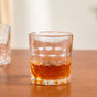 Geometric Embossed Whiskey Glass Set Of 6 240ml