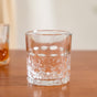 Geometric Embossed Whiskey Glass Set Of 6 240ml