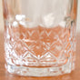 Geometric Embossed Whiskey Glass Set Of 6 240ml