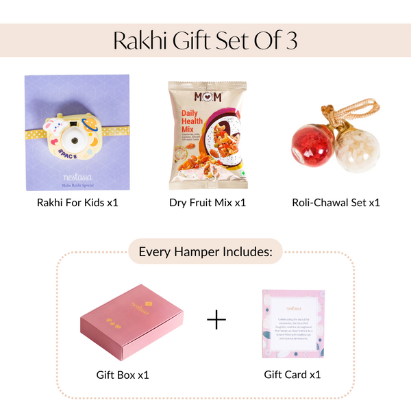 Bunny Cam Festive Rakhi Gift Box For Children Set Of 3