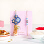 Bugle Bead Evil Eye Rakhi Lumba Hamper Set Of 4 With Gift Box And Card