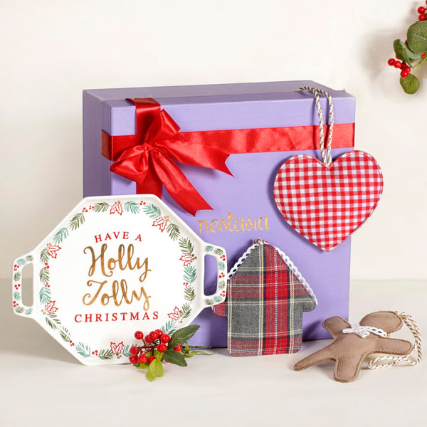 Holly Jolly Christmas Gift Set of 4