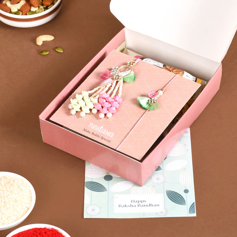 Fragrant Flower Garden Rakhi Lumba Gift Set