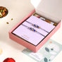 Gold Blue Protective Amulet Rakhi Gift Set Of 4 With Box And Card