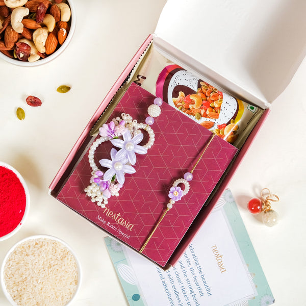 Eternal Bloom Rakhi Hamper For Bhaiya Bhabhi