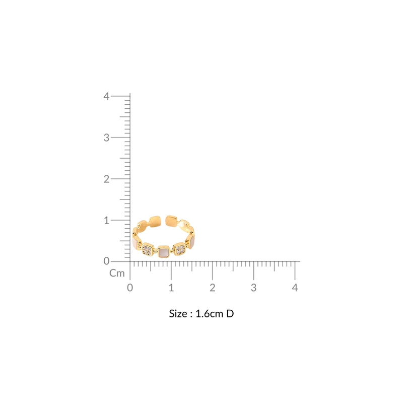 The Gilded Nexus Gold Ring