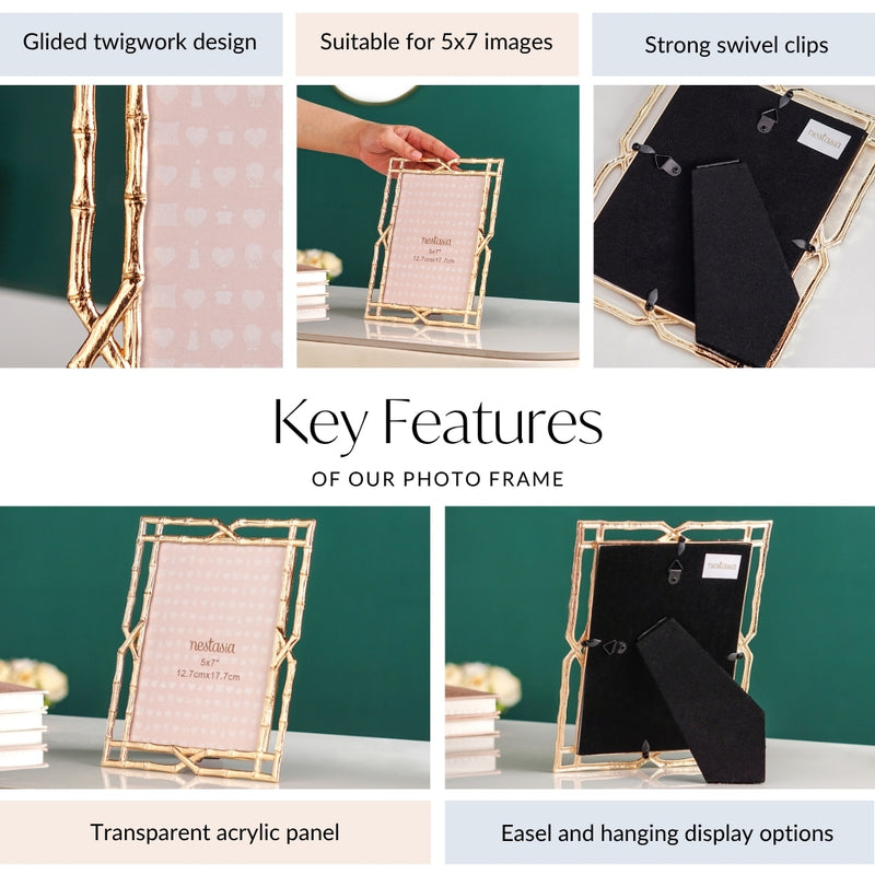 Gilded Twigwork Picture Frame Large 5x7"