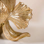 Gilded Resin Betta Fish Sculpture With Crystal Ball