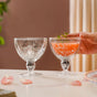 Shimmering Stemmed Glass Goblet Set Of 2 250ml