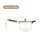 Glass Saucepan With Wooden Handle And Lid 3200ml