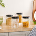 Clear Glass Storage Jars With Airtight Lid Set Of 4 1350ml