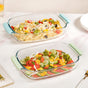 Borosilicate Glass Baking Dish With Handle Set Of 2