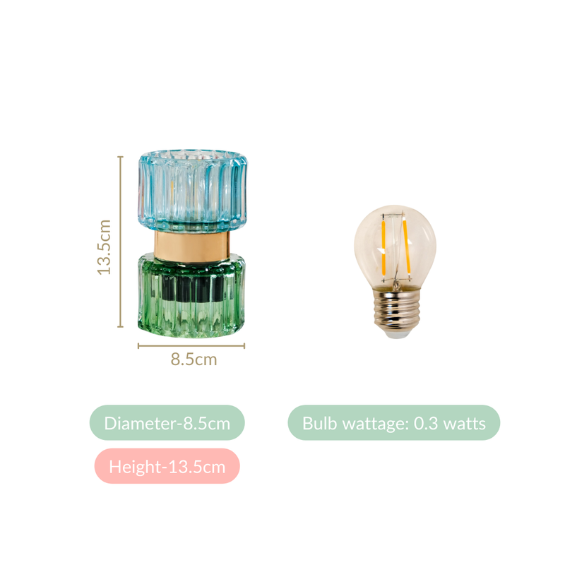 Energy Efficient Hourglass LED Lamp With Edison Bulb
