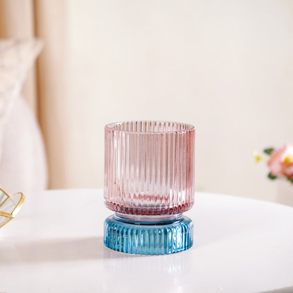 Chic Tinted Glass Tealight Candle Holder