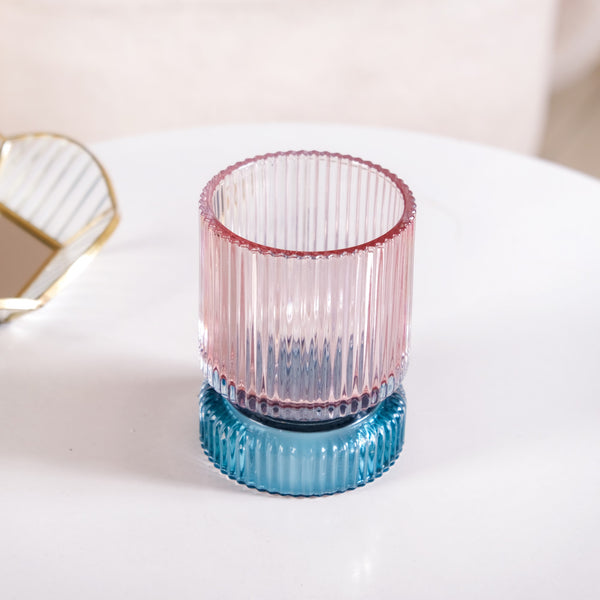 Chic Tinted Glass Tealight Candle Holder