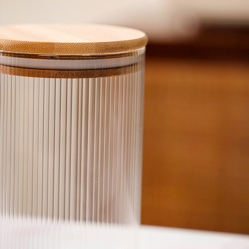 Set Of 4 Airtight Borosilicate Glass Jar 1100ml